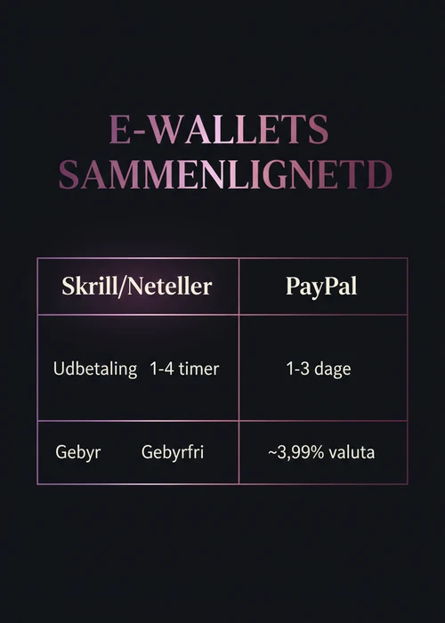 Oversigt over diverse betalingsmetoder på et bord med casinochips og kort, der symboliserer online spil og transaktioner.